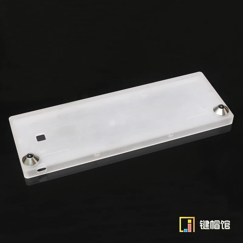 Освещенная контржурным светом прозрачный GH60 пластиковый молочный чехол 60% механическая клавиатура рамка покер 60 размер