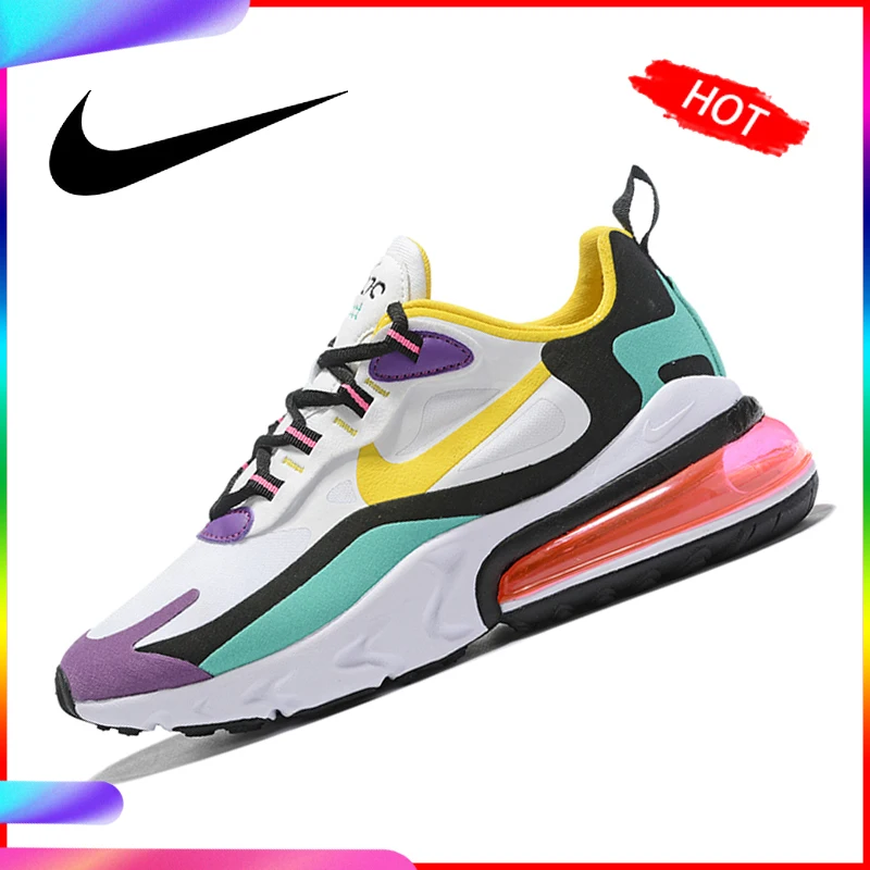Оригинальная продукция Nike Air Max 270 React women's Running Shoe подушка из вентилируемой ткани классические уличные кроссовки 2019 новые массажные AT6174-002