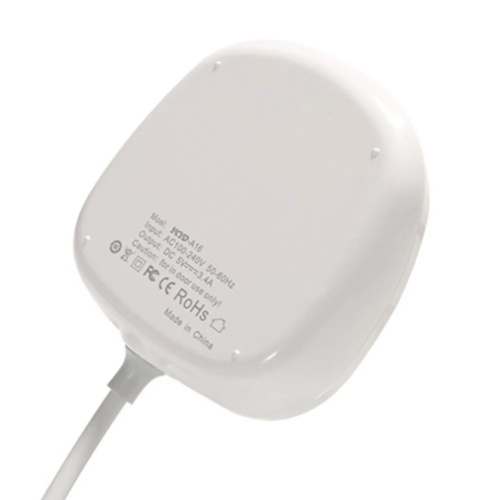 Универсальное 4/10 Портовое USB Проводное зарядное устройство 2x2. 4A 4x2A 4x1A портативное зарядное устройство для смартфонов с европейской вилкой