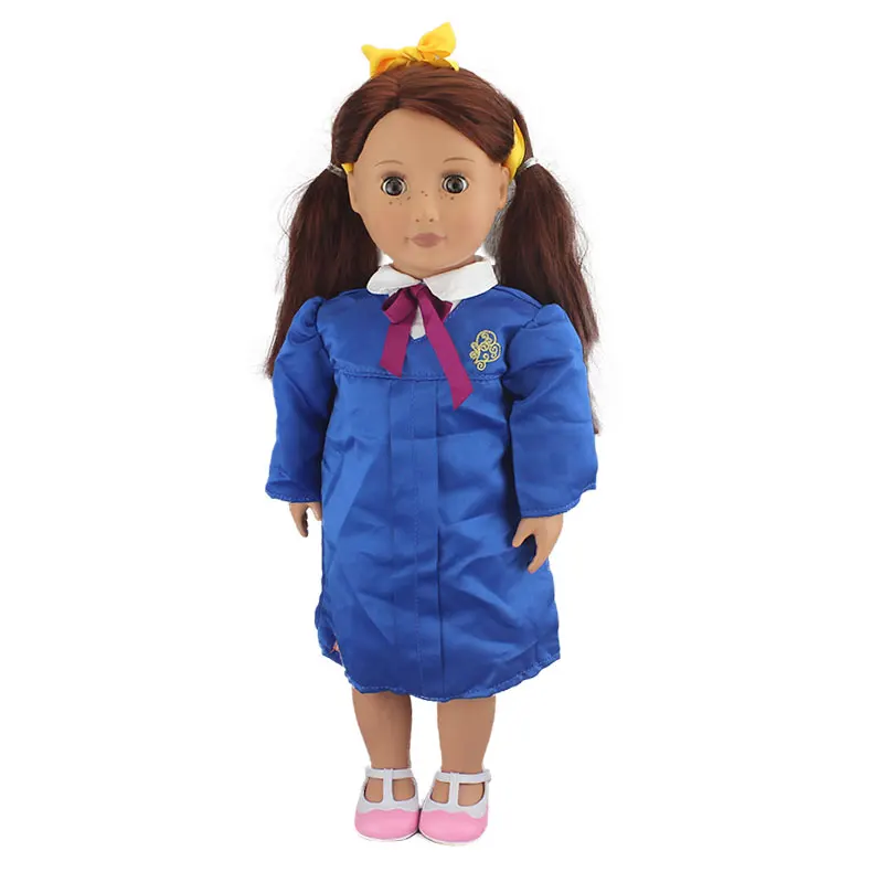 Модный прекрасный костюм, подходящий для американской куклы 18 дюймов, наряды и аксессуары для куклы - Цвет: 03