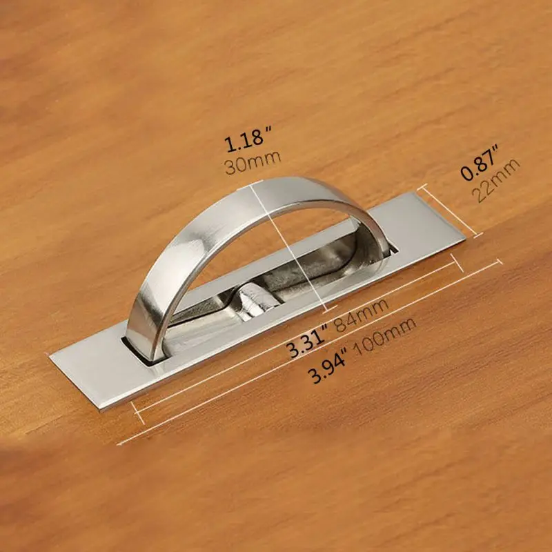 

InvisibleTatami Cabinet Drawer Handle Rotating Hidden Grip Pulls Handld Hardware M89B