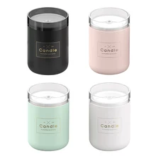 Humidificador de aire de mesa, difusor de aceites esenciales silencioso recargable por USB, vaporizador de aromaterapia ajustable con luz ambiental