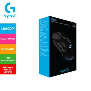 

Logitech Gaming Mouse G403/G403 Hero 12000DPI Wired RGB Mouse Support Windows Mac Chrome with 32-bit ARM Support Logitech G HUB