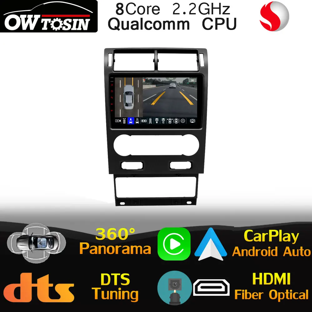Автомобильный мультимедийный плеер Qualcomm 8 ядер Android для Ford Mondeo 3 2000-2007 GPS Радио CarPlay