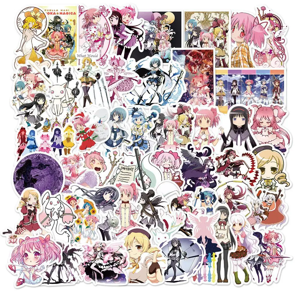 Наклейки Puella Magi Madoka Magica 50 шт. наклейки для игр граффити скейтборда сделай сам