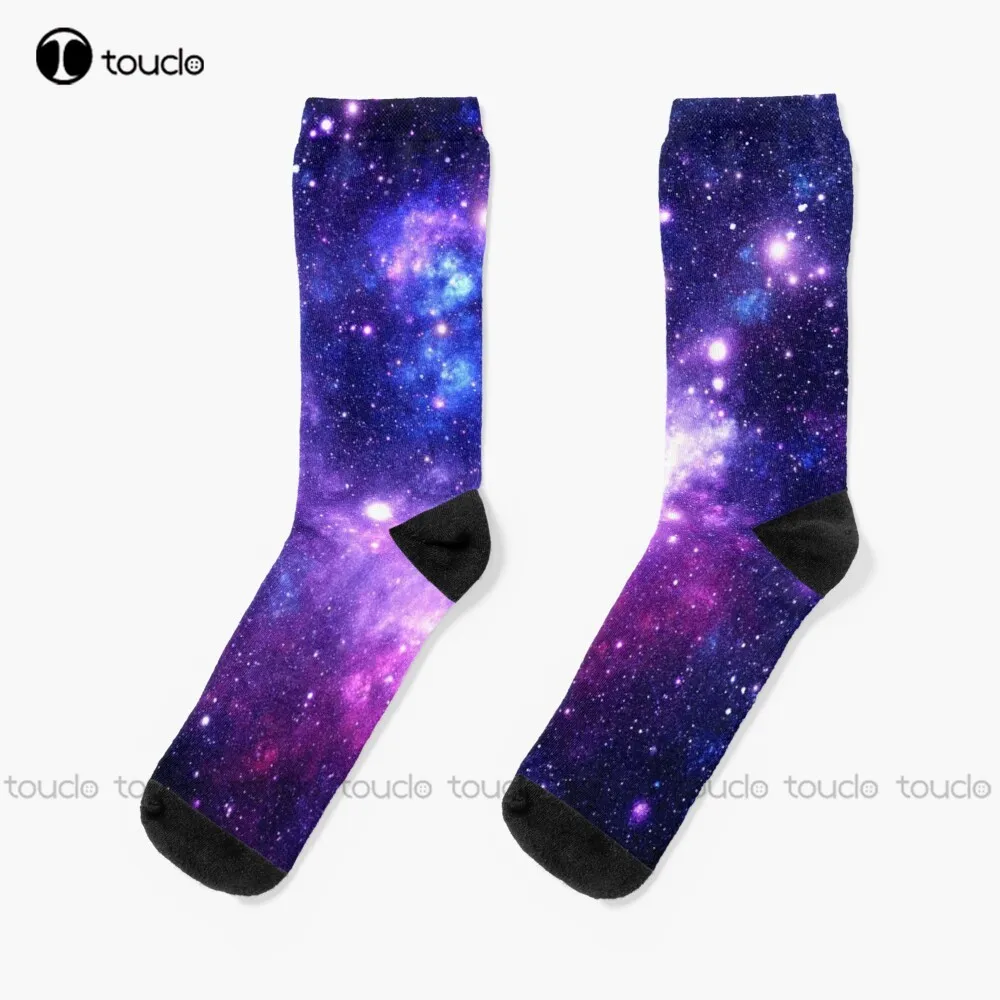 

Purple Blue Galaxy Nebula Socks Socks Personalized Custom Unisex Adult Teen Youth Socks Halloween Christmas Gift Fashion New
