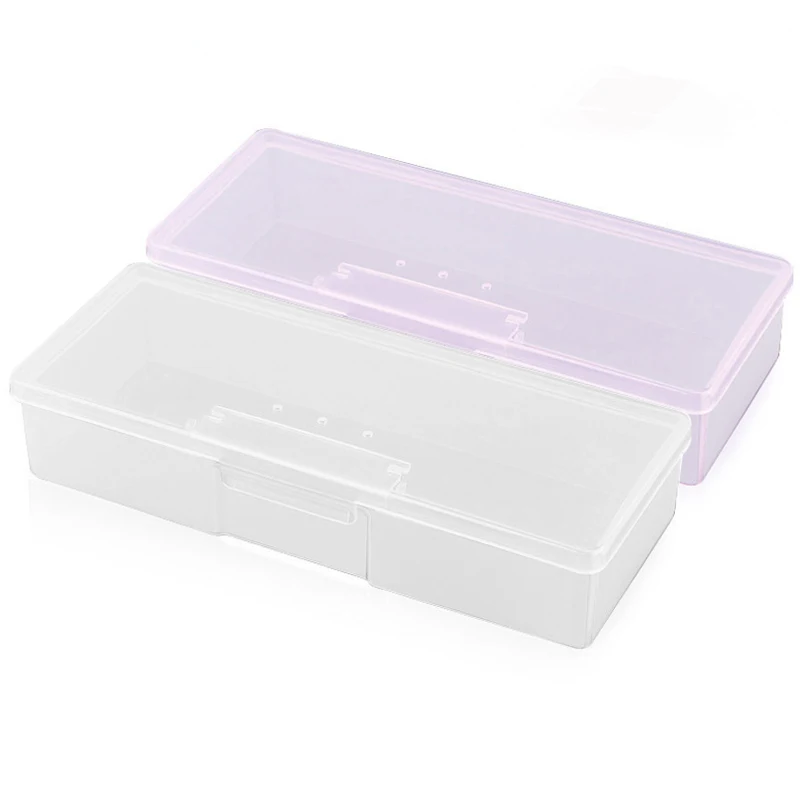 Plastic Nail Tool Small Empty Box Art Gems Brush Pen Storage Case Makeup Container Remover Cleaning Cotton Pad Swab | Дом и сад
