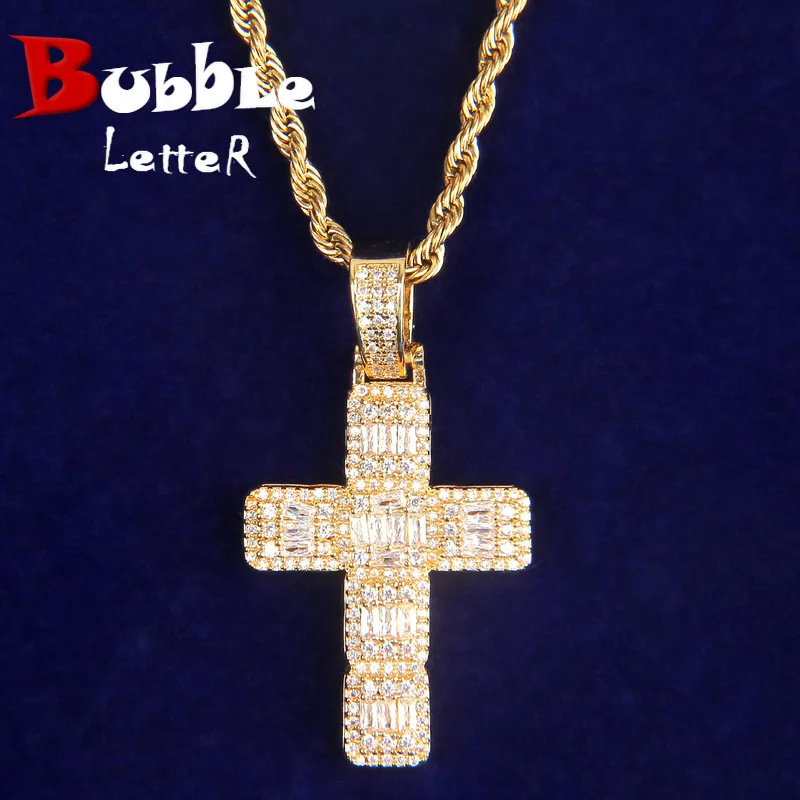 BubbLe Letter Men Necklace Baguette 