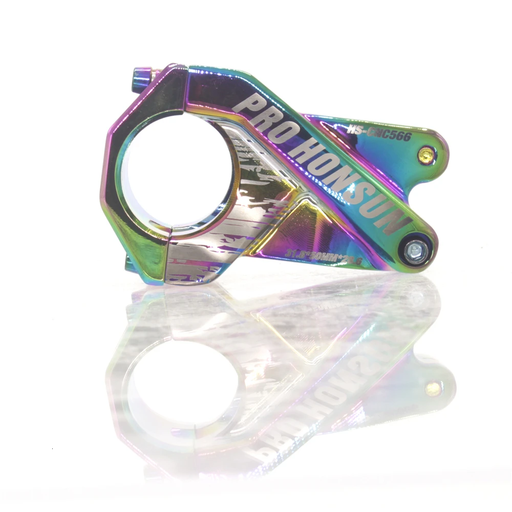Haste de Bi велосипед colorida XC/AM/FR/DH enduro 31,8*50 мм arc iris OCO haste curta CNC горный велосипед guidanor haste