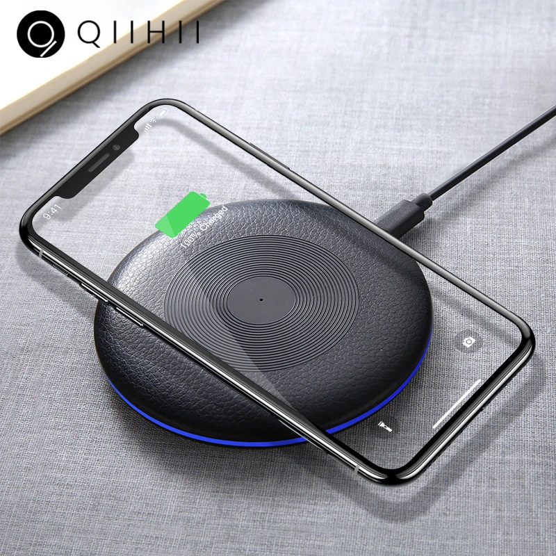 

QIIHII 5W Qi Wireless Charger For iphone X XR XS Max Fast Wireless Charger For Samsung S10 S9 Wireless Phone Charger For Xiaomi