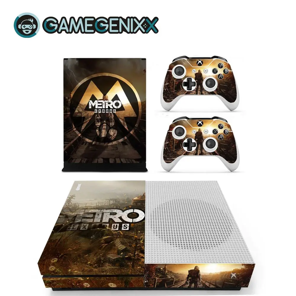 Защитная Наклейка на кожу GAMEGENIXX для Xbox One Slim Console и 2 контроллера-Metro