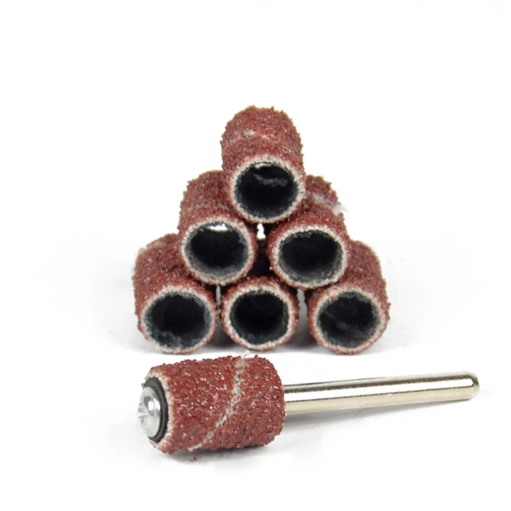 Вращающиеся инструменты многофункциональная Смешанная Наждачная ткань шлифовальная 1/4 ''92 шт Полировка шлифовальных головок с 5 оправами