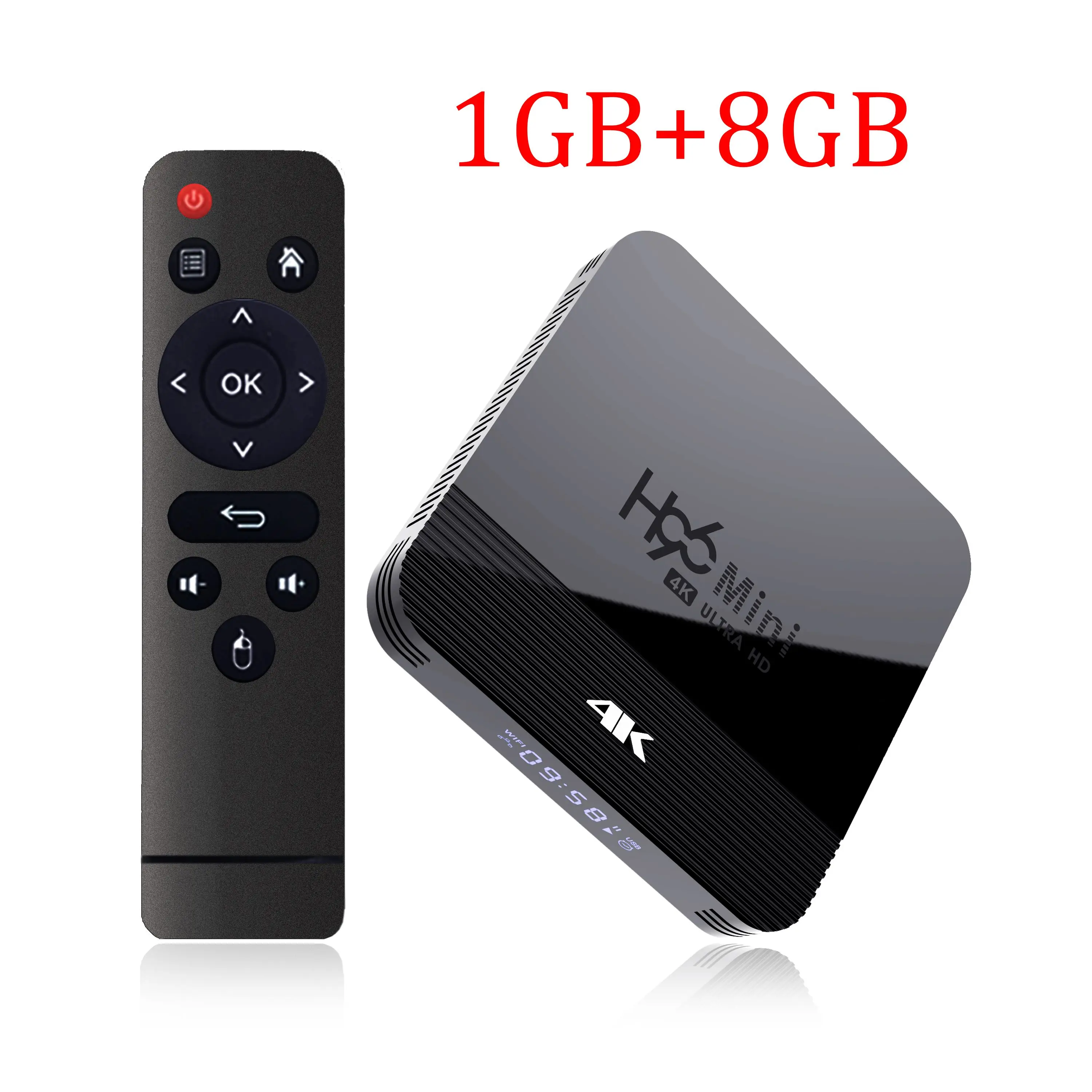 1GB 8GB 10 шт. Android 9,0 ТВ приставка H96 Mini H8 RK3228A 1G 8G 2G 16G 4K H.265 2,4G 5G двойной Wifi четырехъядерный Смарт медиаплеер Bluetooth 4,0 - Цвет: 1GB 8GB