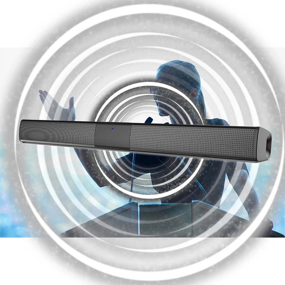 20W Wireless Bluetooth Soundbar Stereo Speakers Home Theater Audio TV Sound Bar Surround Sound Column Dual Subwoofer BS28E 5