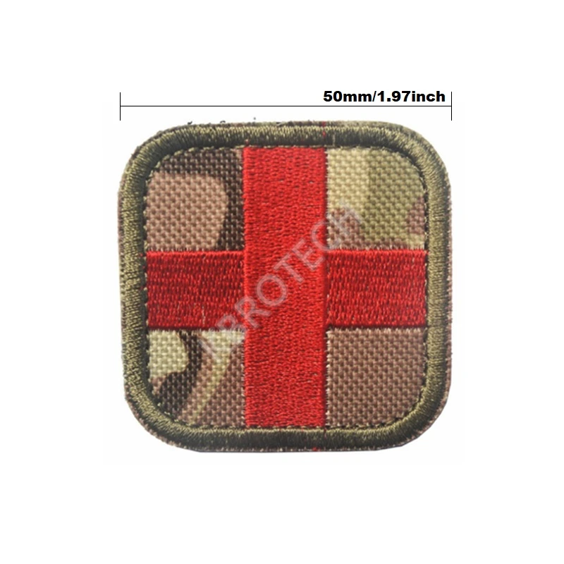 Camouflage Green Красный Вышивка крестом патч, вышитые патчи Военная Тактическая повязка на руку сумки на плечо знак Вышивка для одежды - Цвет: Camouflage Green