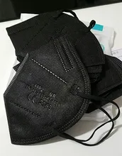Mascarillas negras FPP2 KN95 de 5 capas, máscaras protectoras reutilizables, blancas, FPP2, FPP2, FPP2, FFPP3, 10-100 Uds.