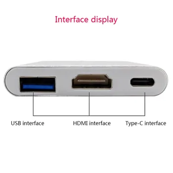

For Nintend Switch Hub USB-C to HDMI Mini Dock Station HD Transfer For MacBook Xiaomi Laptop Phone Data Frog HDMI Type C Adapter