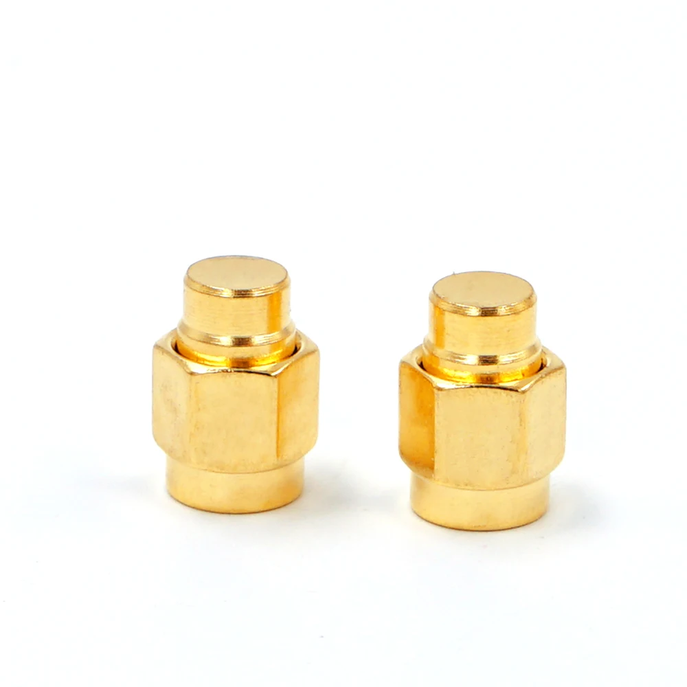 2pcs 2W 6GHz 50 ohm SMA Male RF Coaxial Termination Dummy Load Gold Plated Cap Connectors Accessories