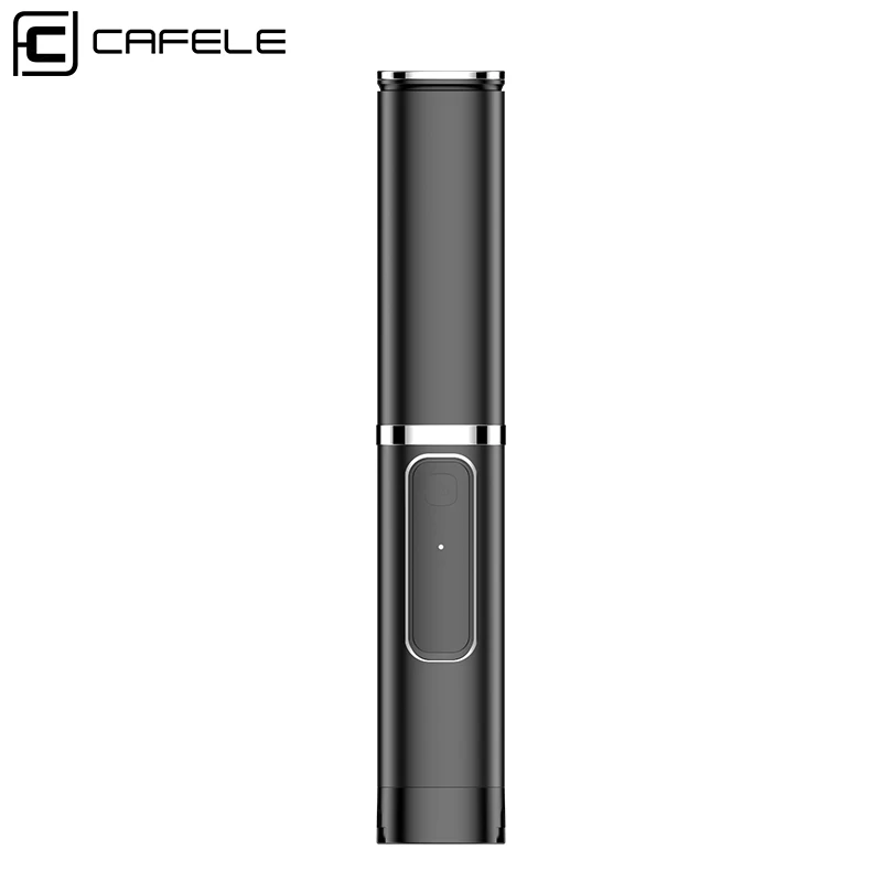 Черный CAFELE селфи палка портативный Bluetooth ручной умный Штатив для телефона, фотокамеры с беспроводным пультом дистанционного управления для iPhone samsung huawei xiaomi - Цвет: Черный