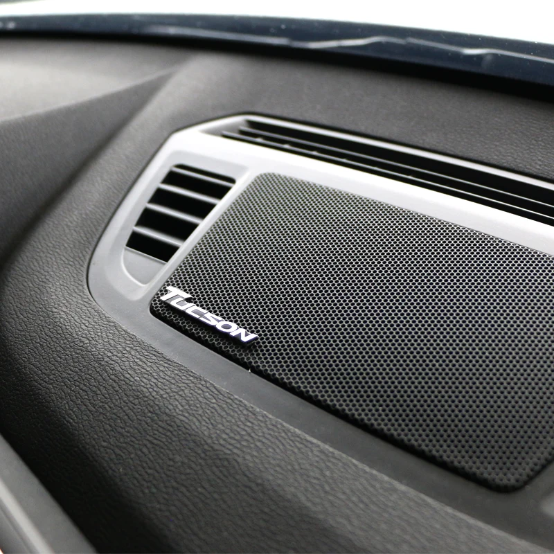 10X pioneer спикер алюминиевый 3D стикер Рог Звук буквы наклейки для hyundai Tucson 2001- автомобильный Стайлинг значок украшения
