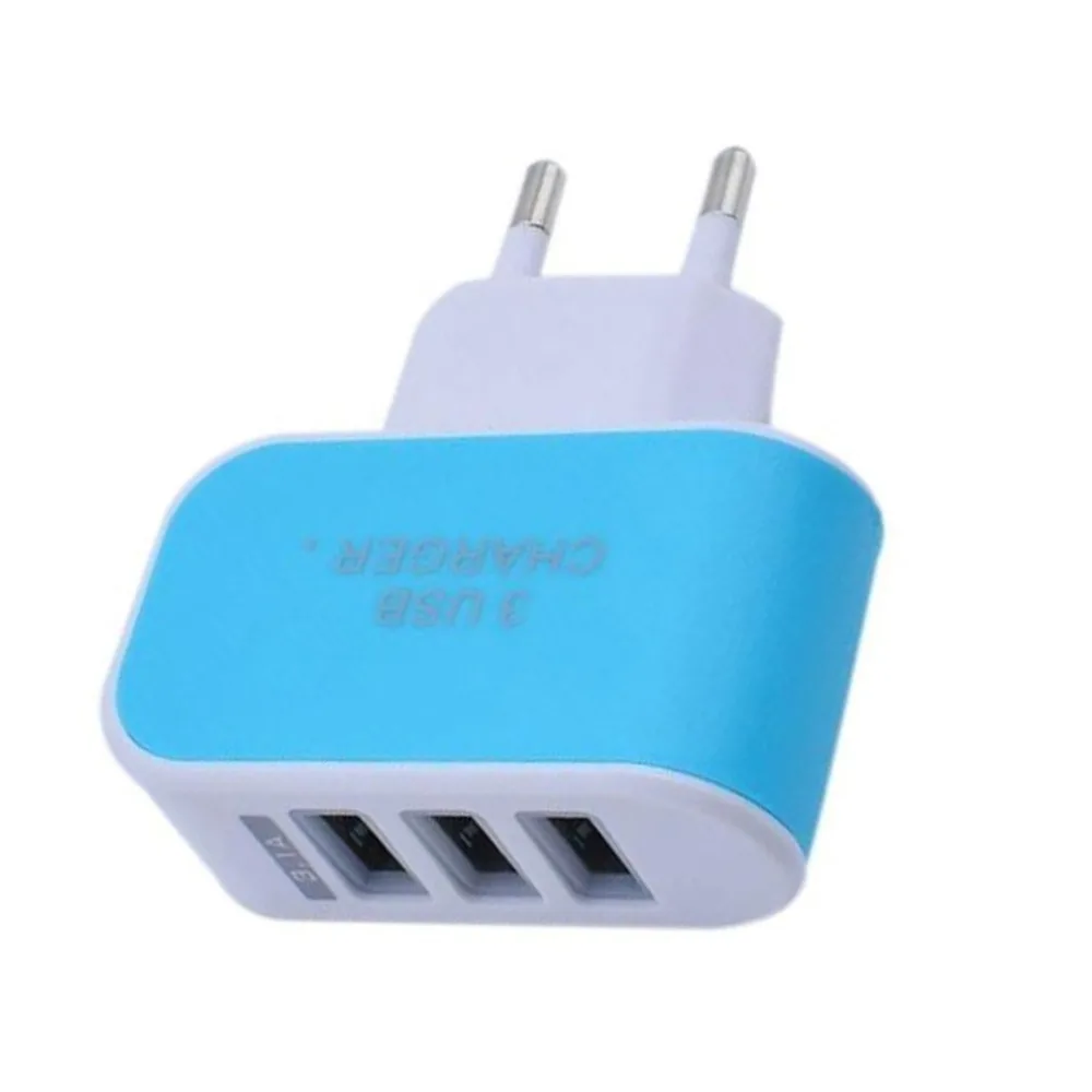 Тройной USB порт для домашнего путешествия зарядное устройство адаптер умная зарядная головка