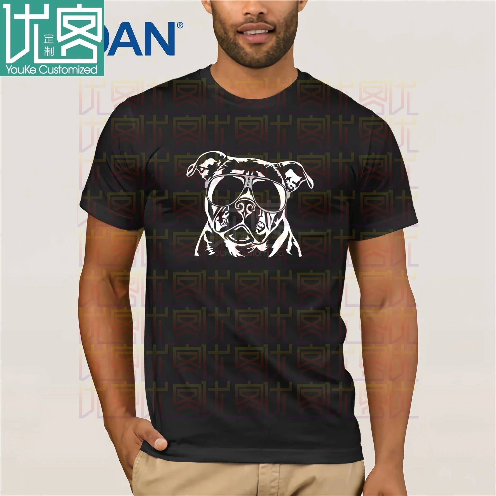 Funny Olde English Bulldog cool dog gift Tee T-Shirt 2020 Herren Classic Short Sleeve | Мужская одежда