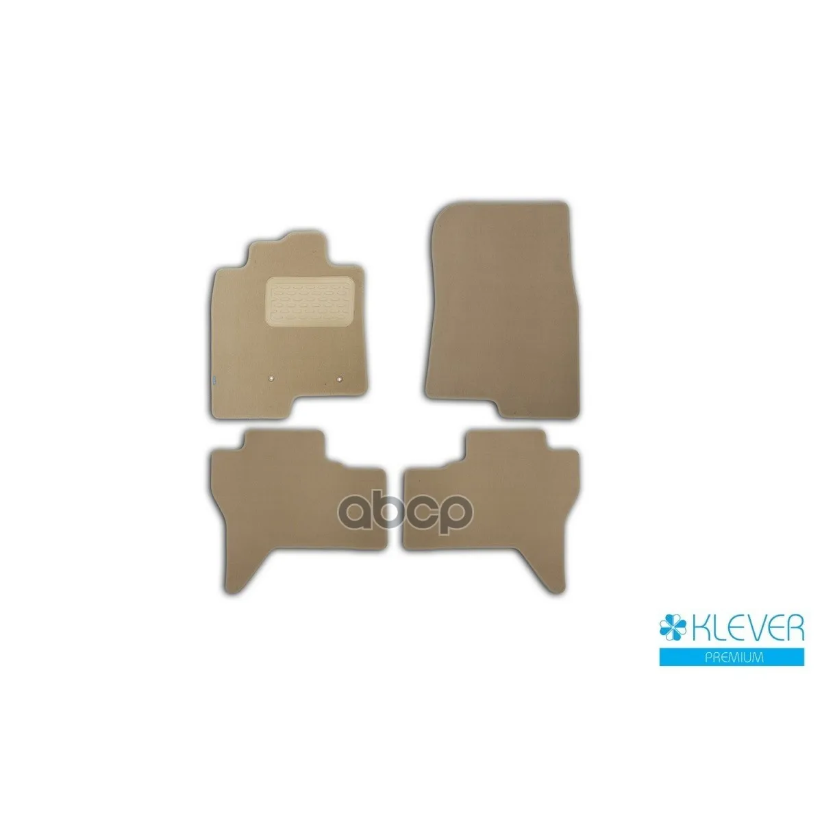 Коврики В Салон Klever Premium Mitsubishi Pajero Iv 2006-, Внед., 4 Шт.(Текстиль, Бежевые) Klever арт. KLEVER04351622112kh