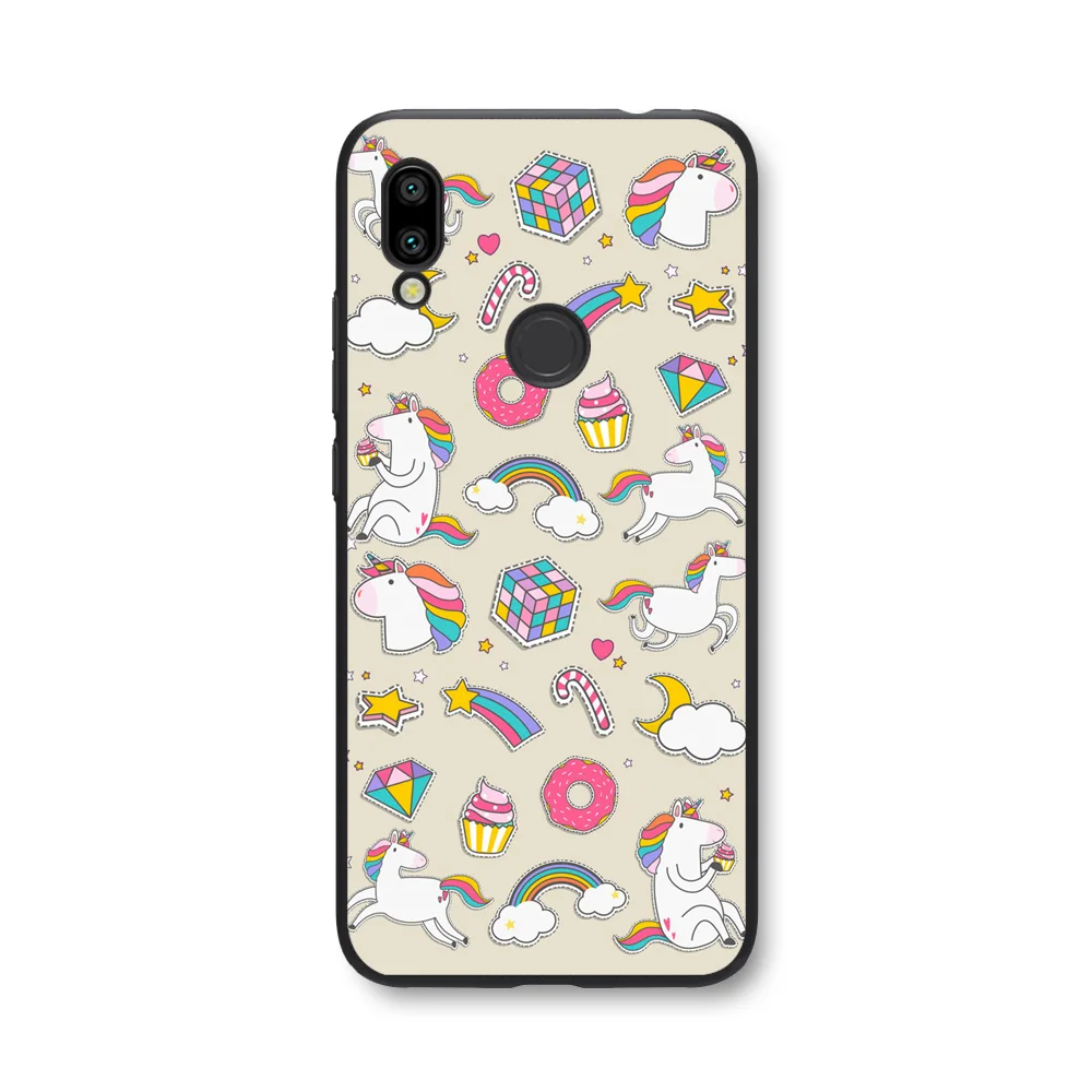 Мягкий силиконовый чехол для телефона Xiaomi Redmi 7 7A, мультяшный защитный чехол, чехол для Xiomi Redmi Note 7 Pro, задняя крышка для телефона - Цвет: 100225