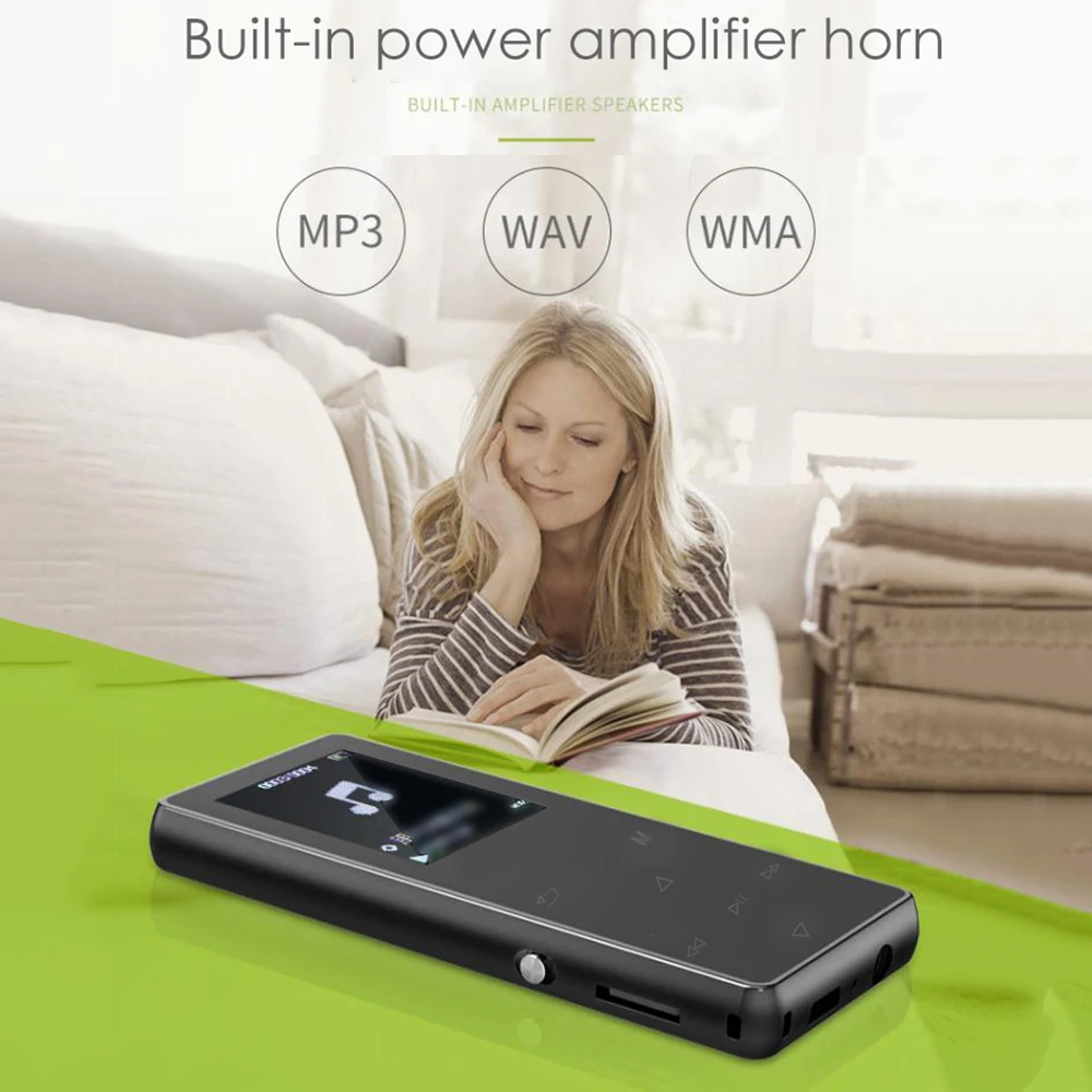 Универсальные наушники+ 8 Гб Bluetooth беспроводной без потерь музыкальный mp3-плеер fm-радио 1,8 дюймов цветной TFT экран hi-fi звук