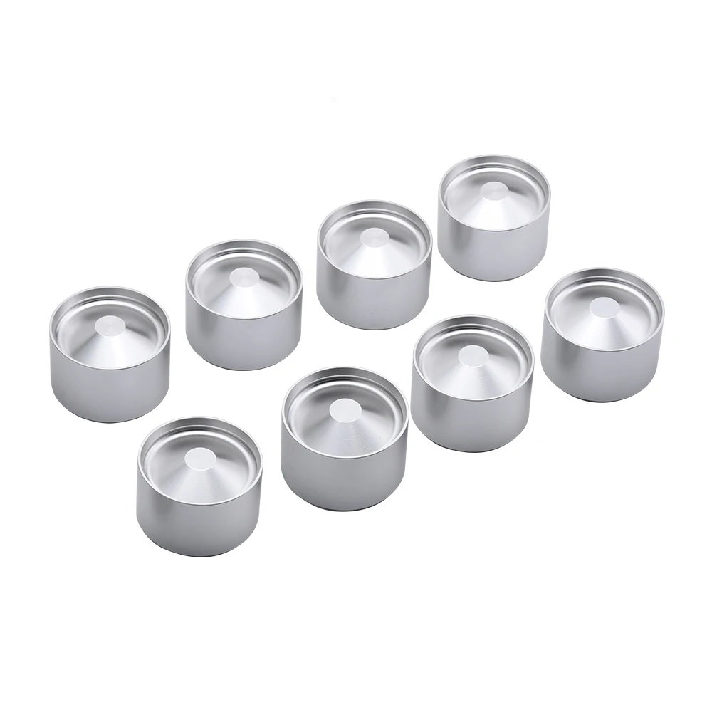 8 PCS Aluminum Storage Cups Center Spot Inside Cup Car Fuel Filter Solvent D Cell For NAPA 4003 / WIX 24003, OD: 1.797"+/-.004