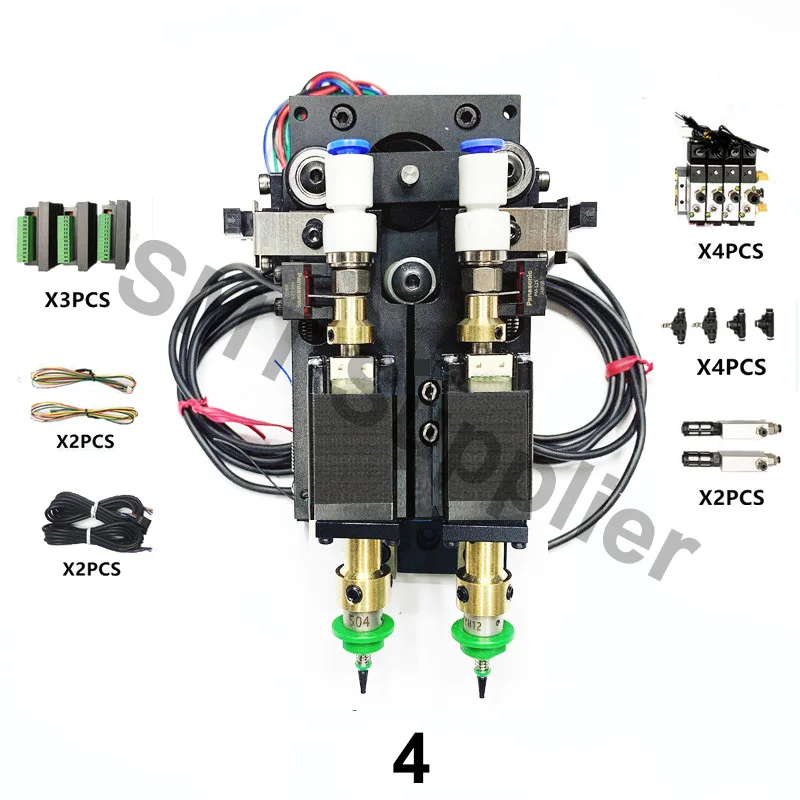 Обновление BT2030 SMT DIY Steppor двигатель Поворотный Шарнир монтажный разъем Nema8 полый вал шаговый для палочки место двойной головкой - Цвет: 4