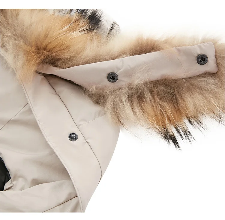 JackJones зимний мужской длинный пуховик с меховым воротником и капюшоном, парка, пальто, мужская одежда 219312503