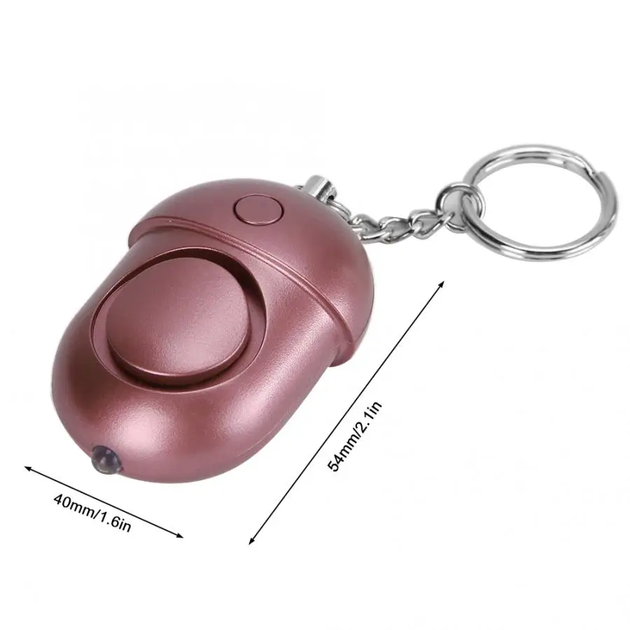 Keychain 130dB Personal Alarm Emergency Self Defense Safety Alarm with Flashing Light Hot Sale