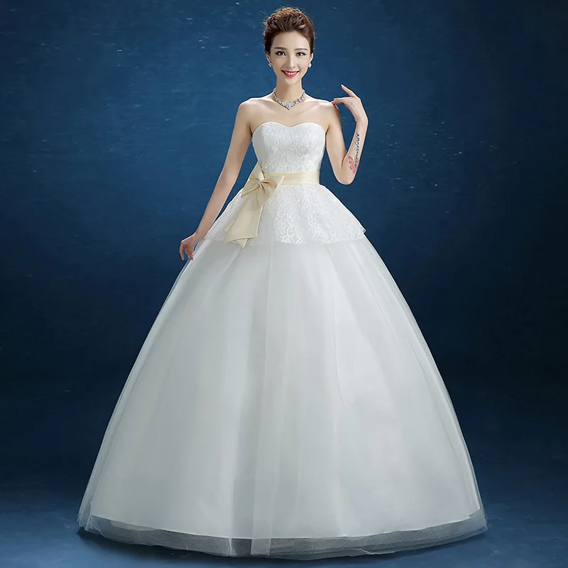 

2019 2020 New High Half Beach Bra Fit Wedding Dress Elegant And Sweet Princess Show Thin Spring, Summer, Autumn Special Price