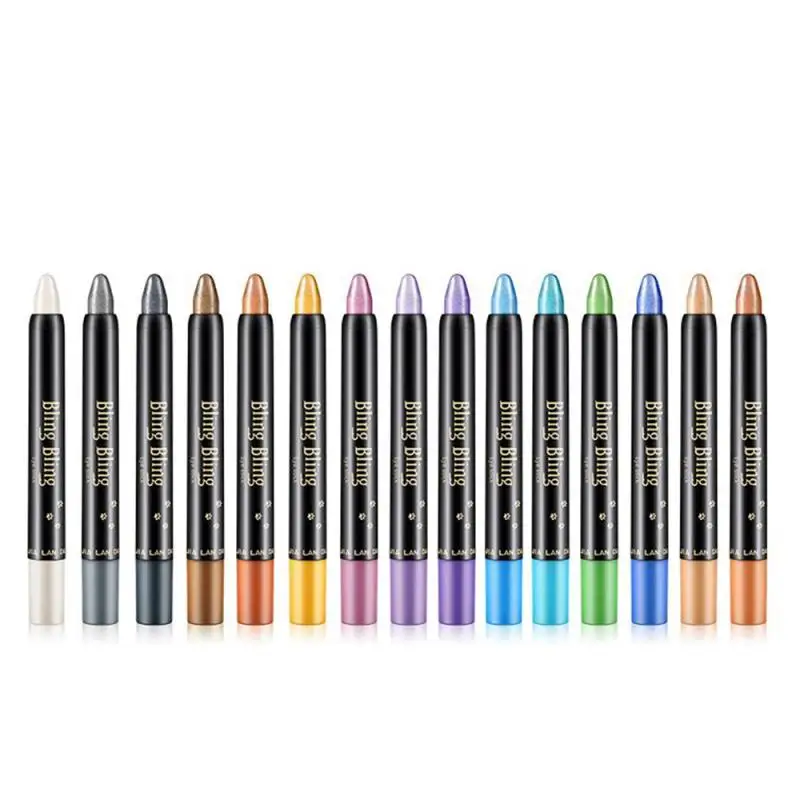 15 Colors Pearly Luminous Eye Shadow Stick Pearl Eyeshadow Lying Silkworm Pen Multifunctional Pencil Lasting Eye Makeup TSLM1