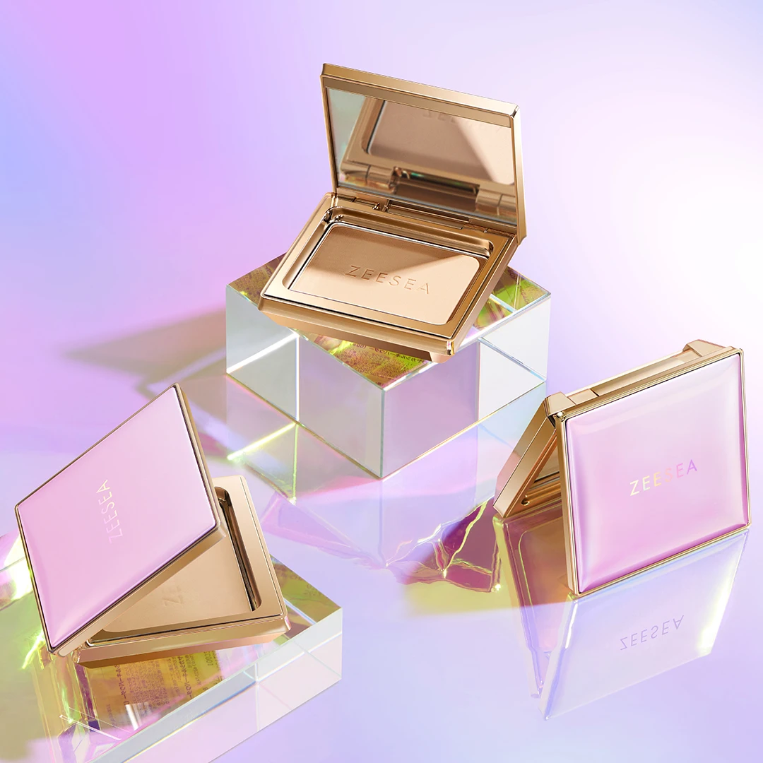 ZEESEA Press Powder Metaverse Pink Series Long Lasting Foundation New