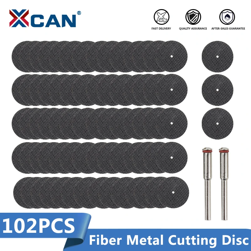 XCAN металлический режущий диск 102 шт подходит для Dremel totary Tools 1/8 ''оправка
