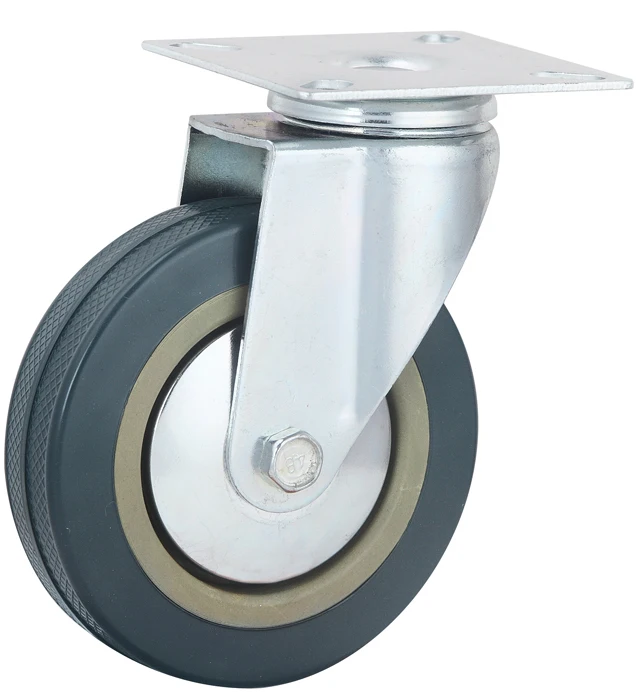 Горячая Распродажа 2 дюймов мебельное колесо серый ПВХ Поворотный Светильник