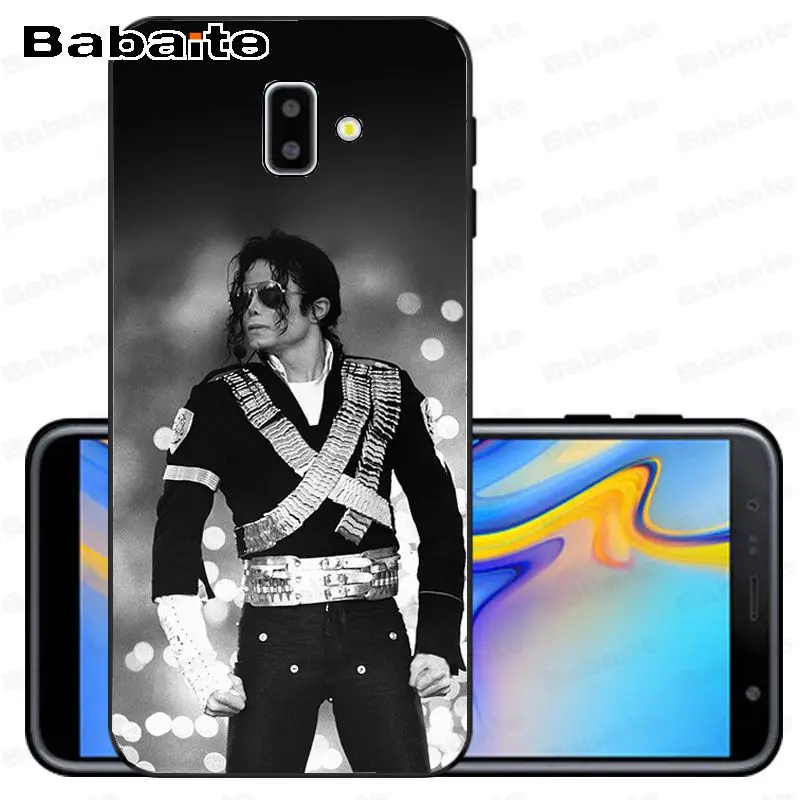 Майкл М. Джексон, танец музыки ТПУ черный чехол для телефона оболочка для samsung Galaxy j6 plus A6 A8 A9 A10 A30 A50 мобильный чехол - Цвет: A8
