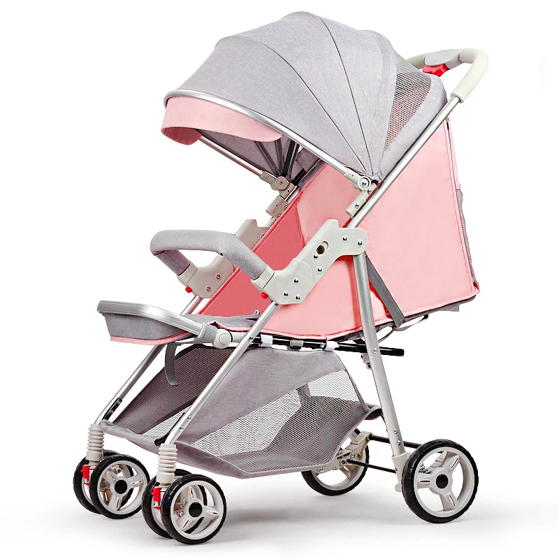 

Baby stroller ultra light portable can sit reclining folding stroller baby BB hand push umbrella stroller