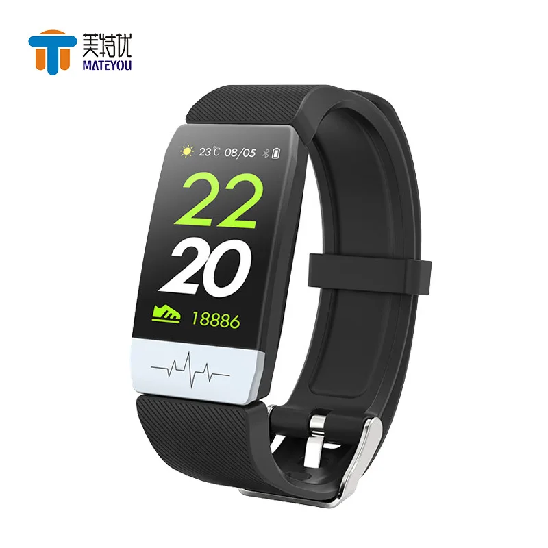 

New Style Q1secg + Ppg Electrocardiogram Smart Bracelet Sports Pedometer Hot Selling