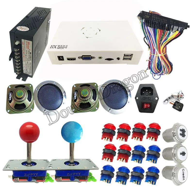Аркадная игровая машина 3D Pandora DIY Kit 3188 в 1 для игры JAMMA board zippy джойстик HAPP Стиль Кнопка для