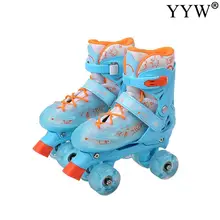 Children Roller Skates Outdoor Beginner Sliding Quad Sneakers 4 Wheels 2 Row Line Gym Sports Skating Shoes 2021 Girls Women Kids