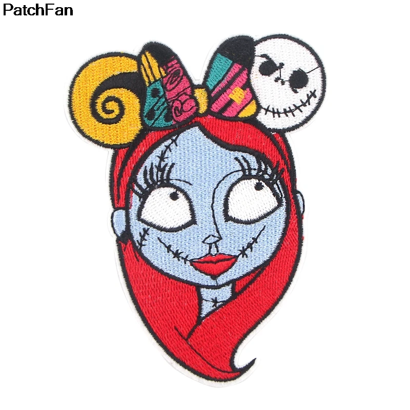 4 A2579 Patchfan Кошмар перед Рождеством вышитые DIY железо/пришить на ткань аксессуары новые популярные патчи Аппликации - Цвет: 4