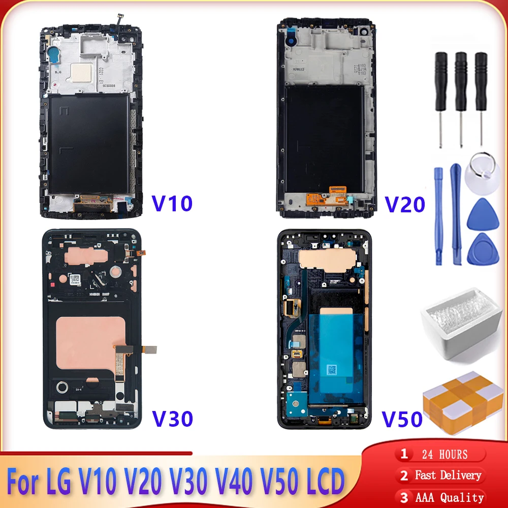 Активно-матричные осид для LG V50 V40 V30 V35 V20 V10 V50S ЖК-дисплей Дисплей кодирующий
