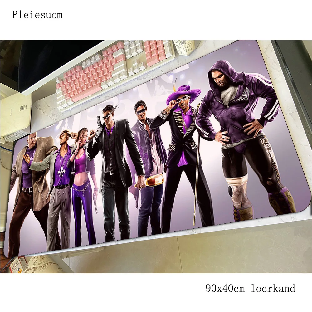 Saints row коврик для мыши геймер High-end с изображением 900x400x4 мм резиновый Настольный