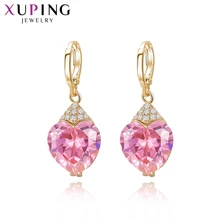 Xuping модные роскошные серьги для женщин синтетический кубический цирконий серьги капли ювелирные изделия подарок на день Святого Валентина S53-27656