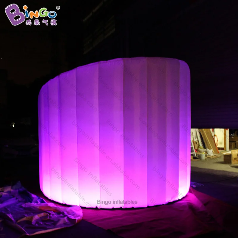 Personalized 3x3 Meters Spiral Inflatable Light Event Wall For Decoration 5
