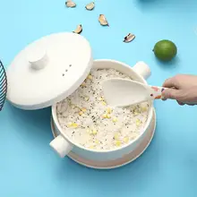 1 шт., рисоварка из бамбукового волокна, рисоварка, ложка для дома, Зеленый лист, рисовая ложка, рисовая лопатка, креативные бытовые кухонные инструменты