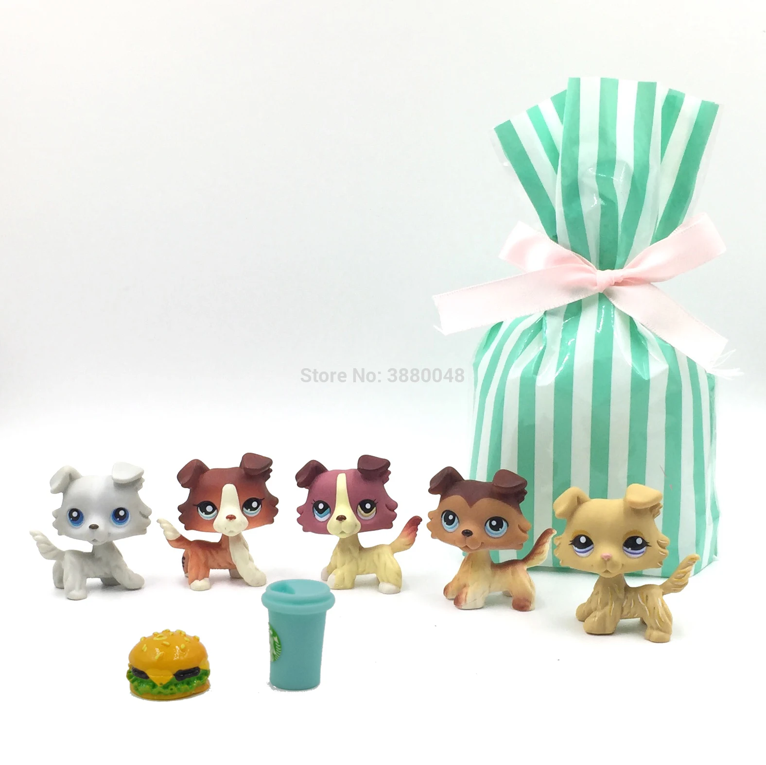 LPS CAT 5 шт./пакет Прекрасный pet shop Симпатичные игрушки маленькая модель собаки
